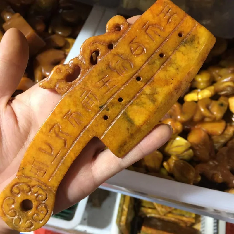 

Натуральные бусины Дзи из жадеита в античном стиле, подвески и предметы для ношения в руке