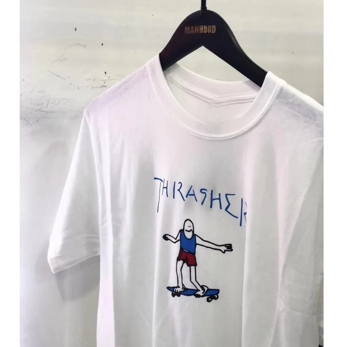 New Arrival Flame Letter Skate Theme Graphic T Shirt Men Skateboard Punk Street Loose Short Sleeve Tees