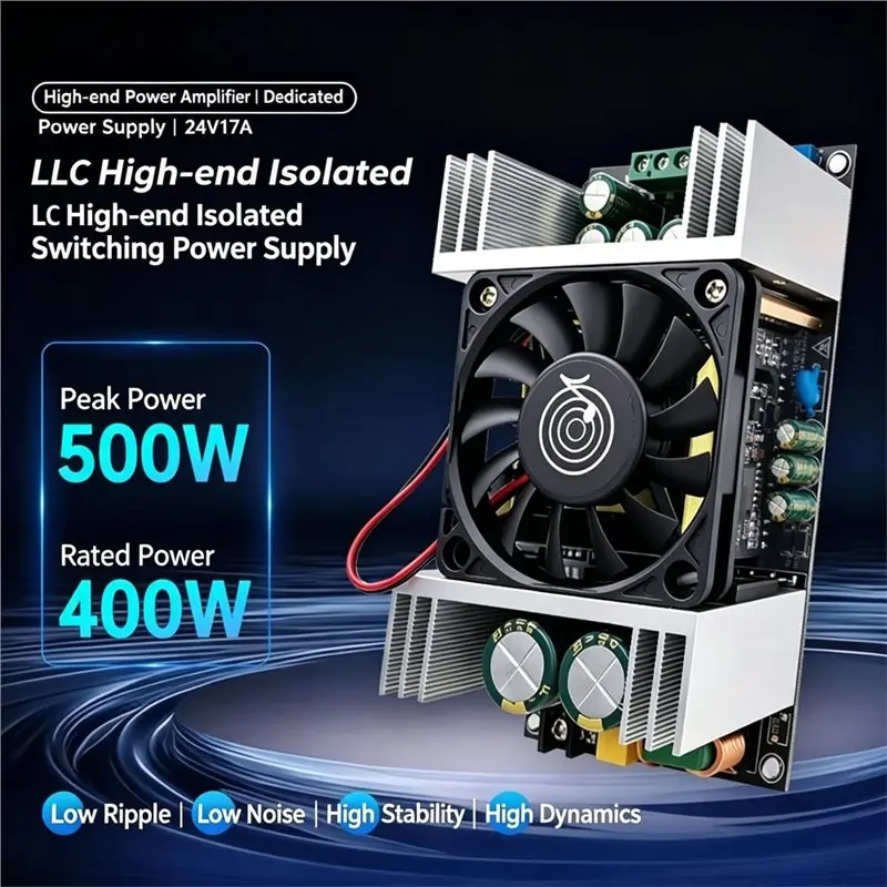 ABJF-Isolated Switching Power Supply Module AC220V To DC24V 17A 400W Professional Hifi Amplifier Power Adapter