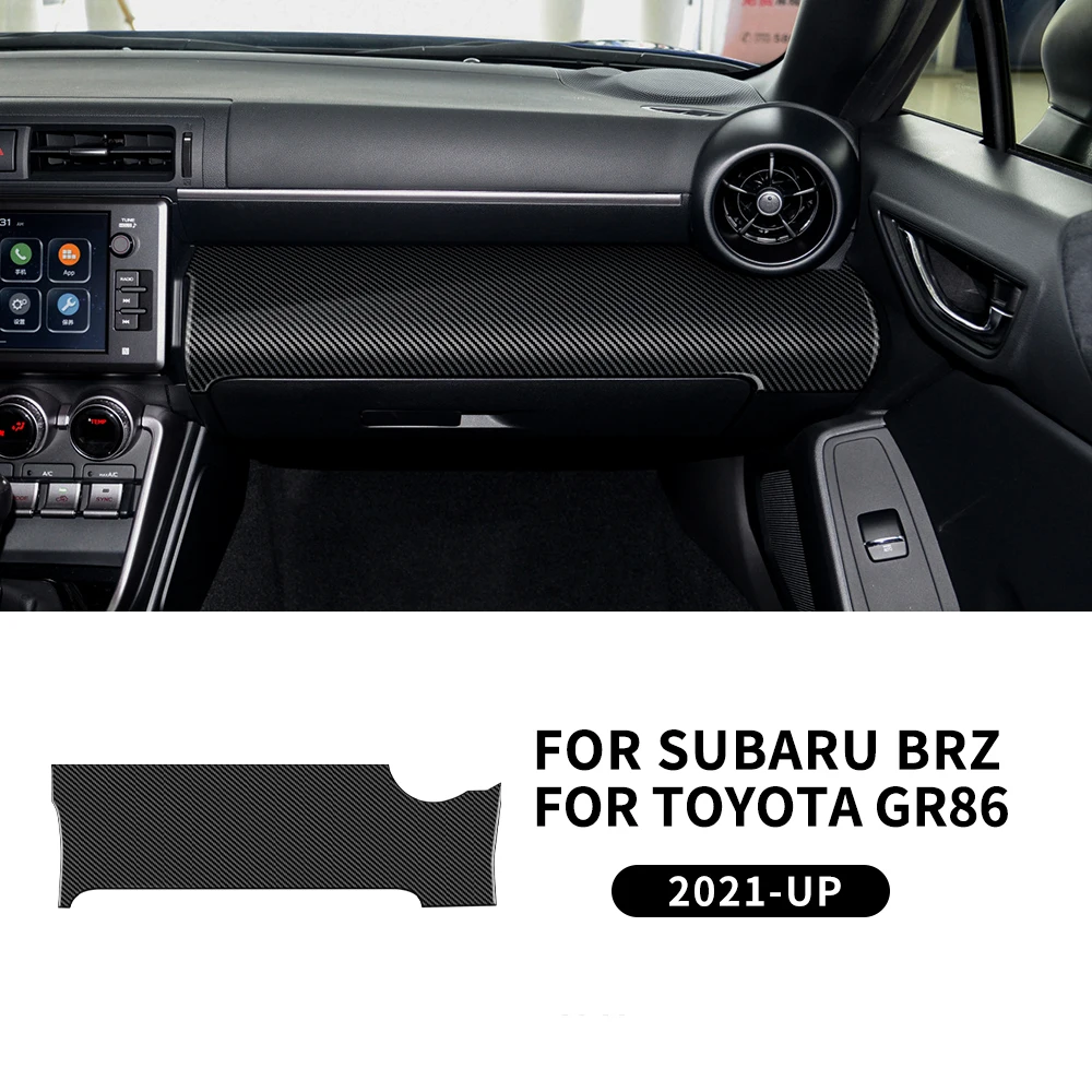 Real Soft Carbon Fiber Sticker For Subaru BRZ Toyota GR86 2021 2022 2023 2024 Interior Trim For RHD LHD Decorative Accessories