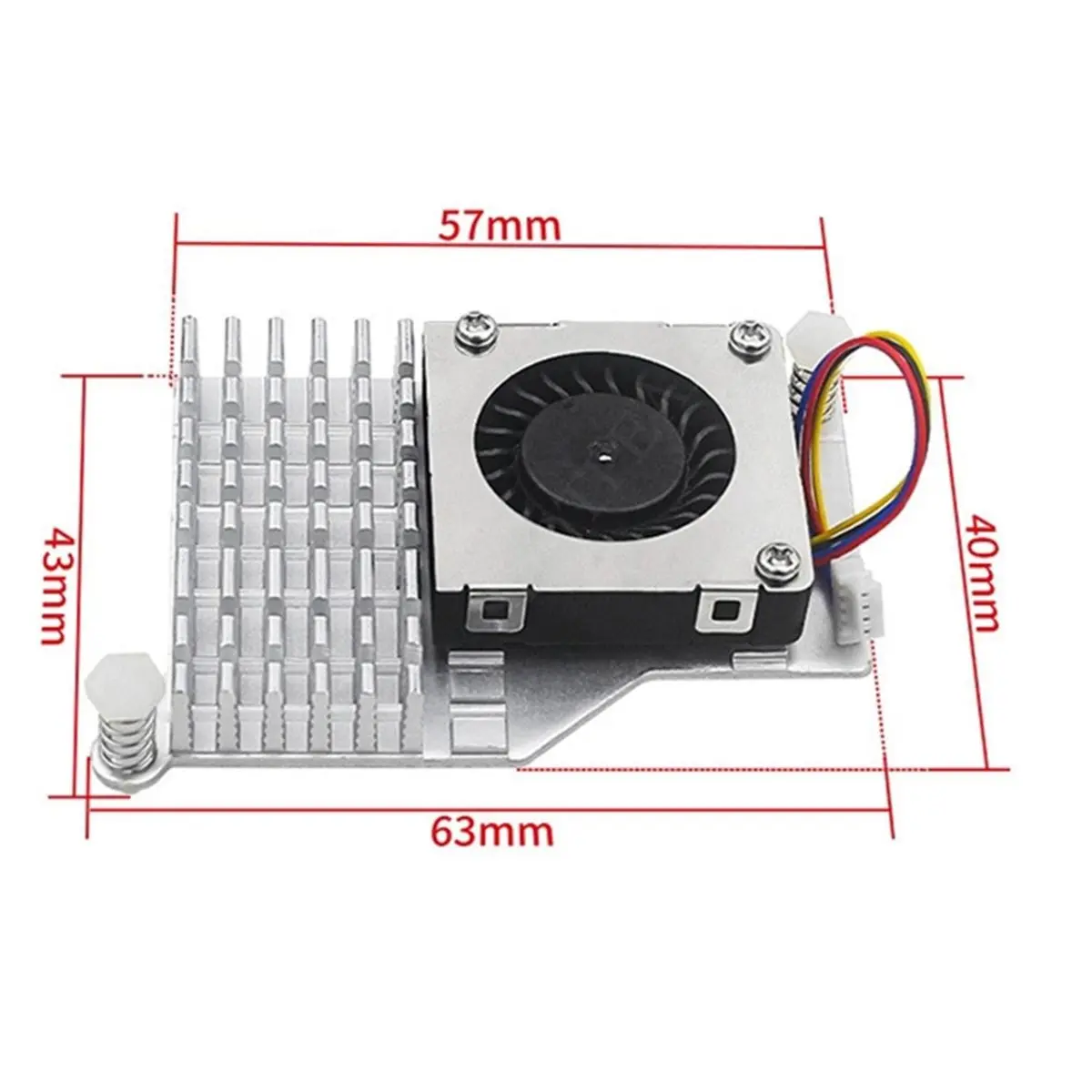 828 Mega Sale Cooling Fan for Raspberry Pi 5 Board with Aluminum Heat Sink