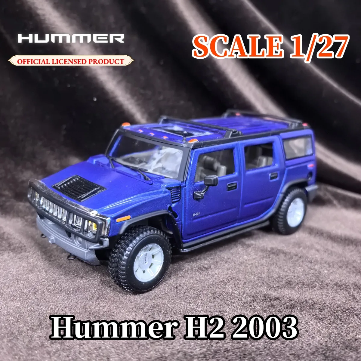 محدودة Bburago 1:27 مقياس 2003 Hummner H2 SUV نموذج سيارة ، مركبة فاخرة مصغرة طبق الاصل الشكل طفل هدية عيد الميلاد لعبة #1
