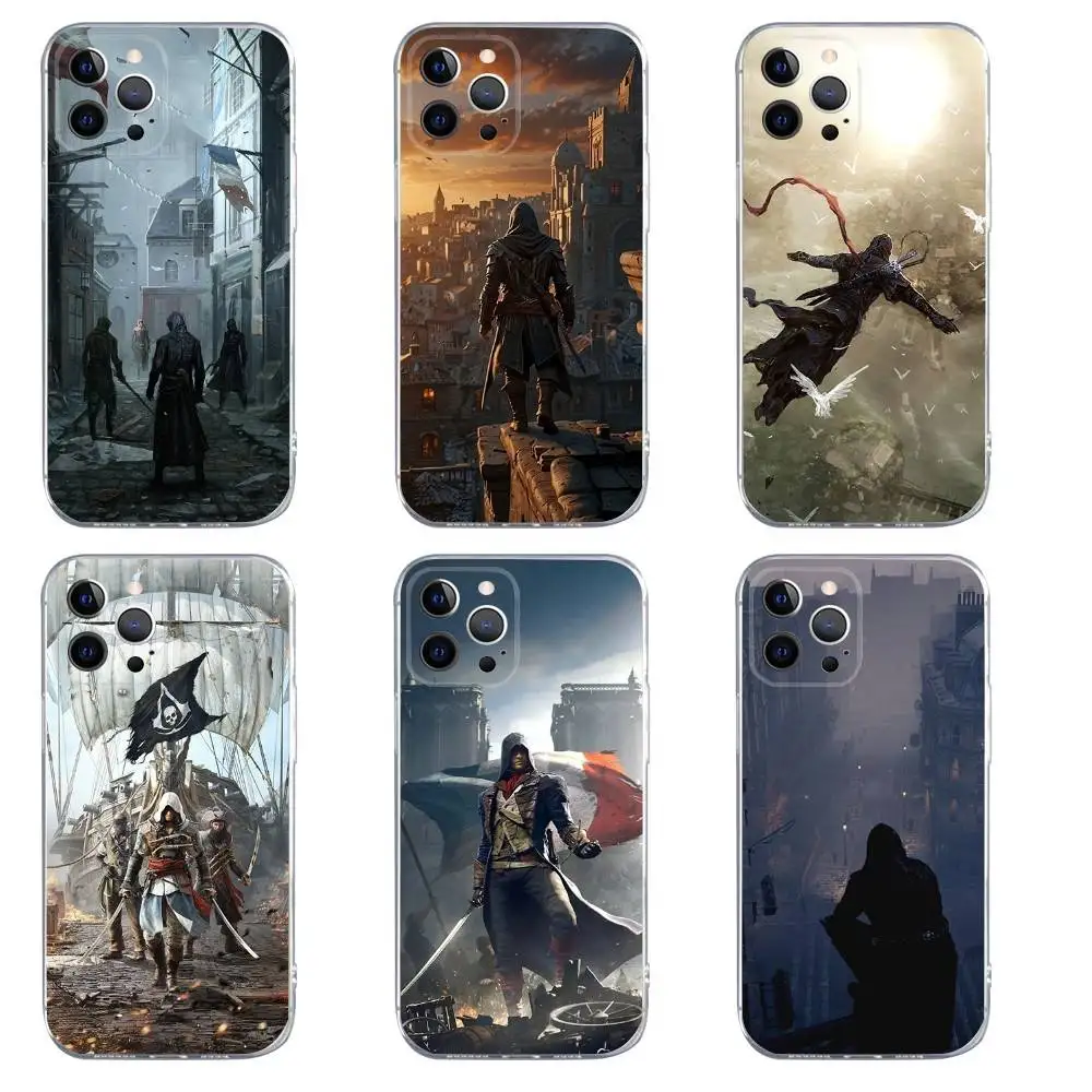 

A-Assassin's Game C-Creed Phone Case For iPhone 16,15,14,13,12,11,Pro,Max,Xs,Xr,X,7,8,Plus,Mini Silicone Clear Cover