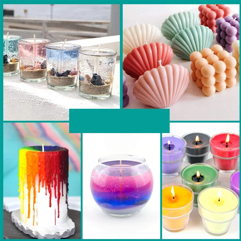 1Set Candle Dye Pigment DIY Candle Making Supplies Liquid Colorant Dye Kit Aroma Soap Soy Wax Resin Pigment Handmade Crafts Dye