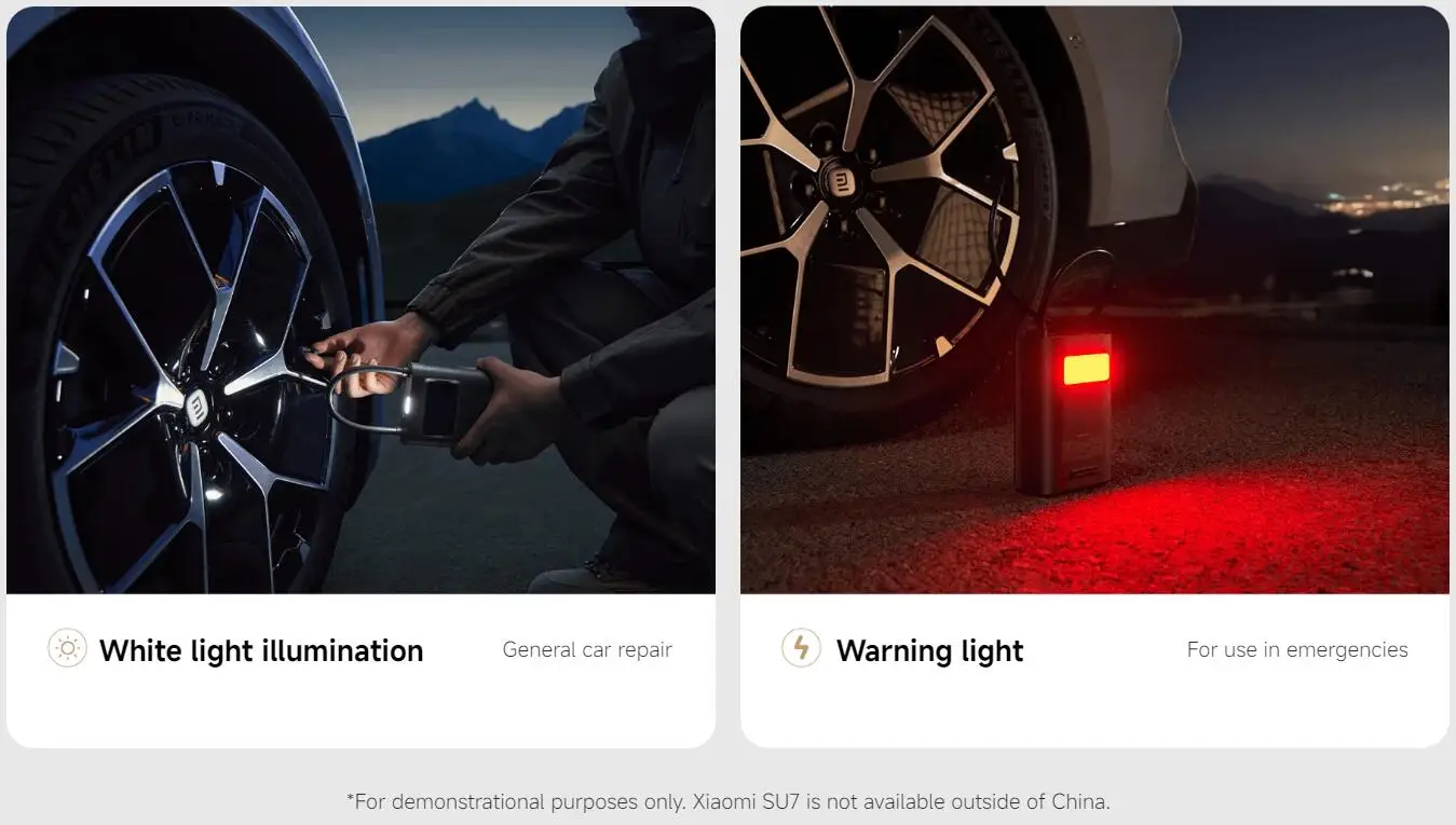 Xiaomi Mijia Tragbarer Luftkompressor 2/2D/2PRO, intelligenter digitaler Luftpumpe zur Reifendruckerkennung, tragbare elektrische Luftpumpe – Detail 25
