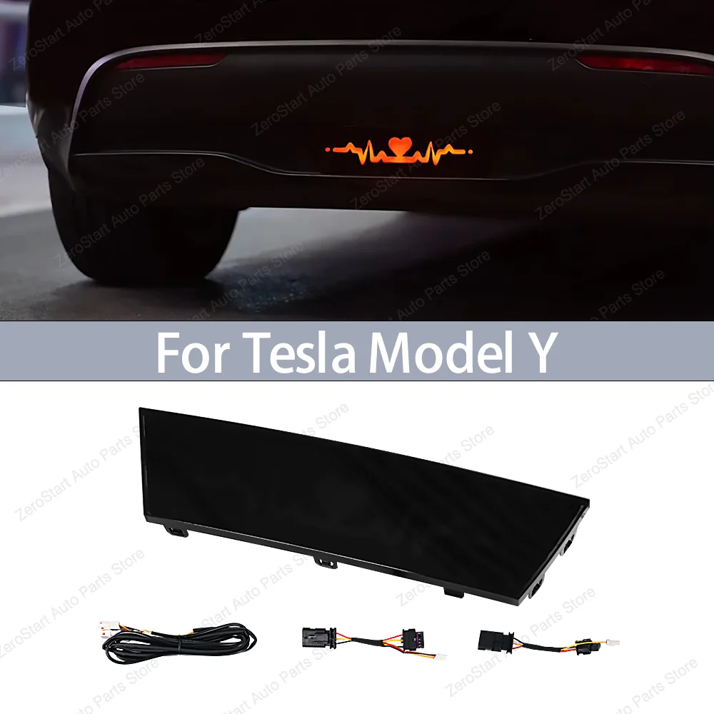 

For Tesla Model Y Heartbeat Pilot Light Turn Signal Lamp Pilot Lights Five Flashing Modes Heartbeat Lamp Car Tail Caution Light