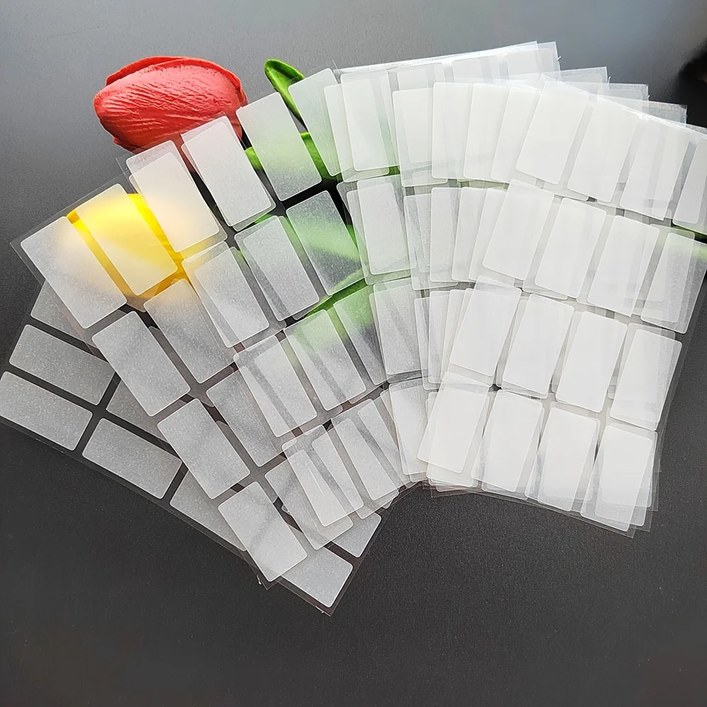 60pcs Semi-Transparent Label Stickers, Quick Writing Markers, Storage Labels, Multipurpose Blank Adhesive Household Stickers