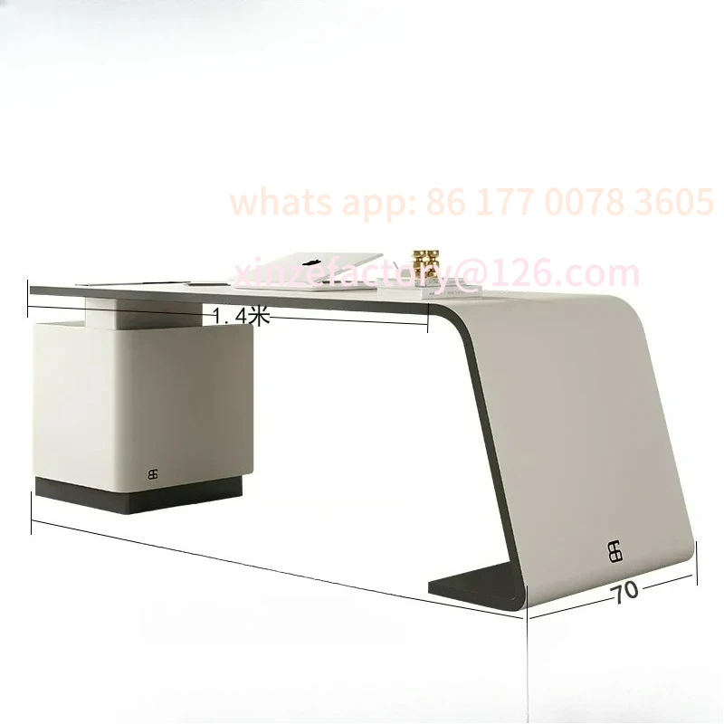 

Customizable living room boss table white bedroom study deskDesk Italian modern desk