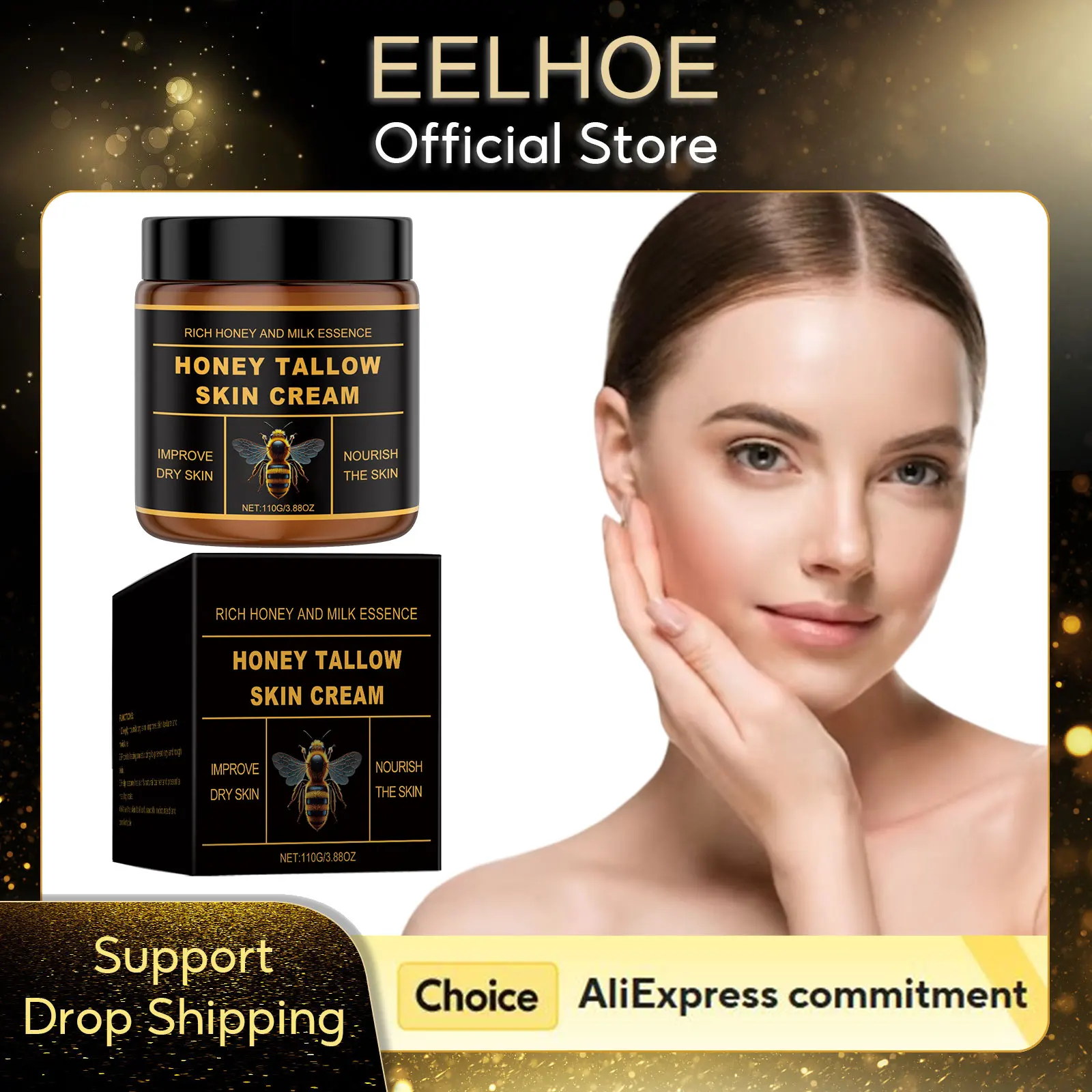 

Beef Tallow Face Cream Long Lasting Soft Smooth Sensitive Skin Elasticity Enhanced Improve Dullness Handmade Honey Tallow Cream