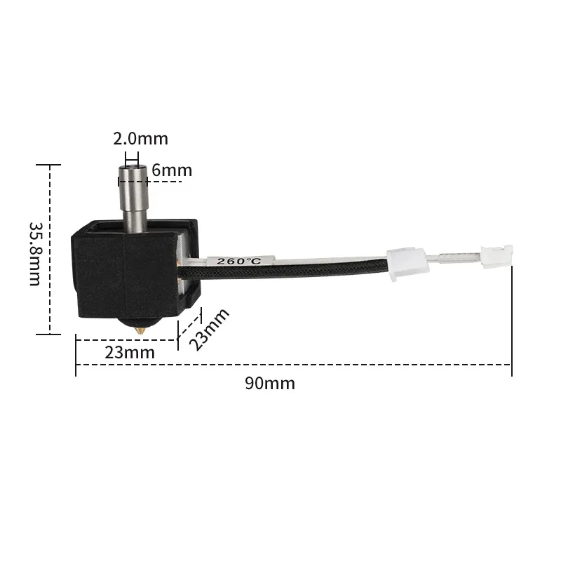 Hotend for Creality Ender 3 V3 SE Hot End Kit Print Head Heater Block High Temperature Heating Cartridge Thermistor for V3 SE