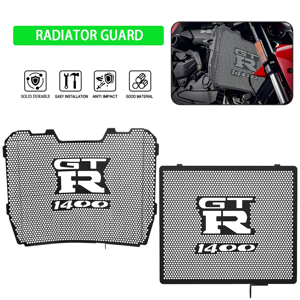 

2024 For Kawasaki 1400GTR CONCOURS 14 / ZG1400 ABS 2008-2023 ZX-14R ZX1400 / ZX14R ABS SE Motorcycle Radiator Guard Grille Cover