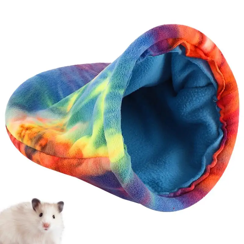 Guinea Pig Snuggle Sack Small Pet House Bed Nest Plushy Colorful Comfortable Small Animal Sleeping Bag For Small Bird Pet