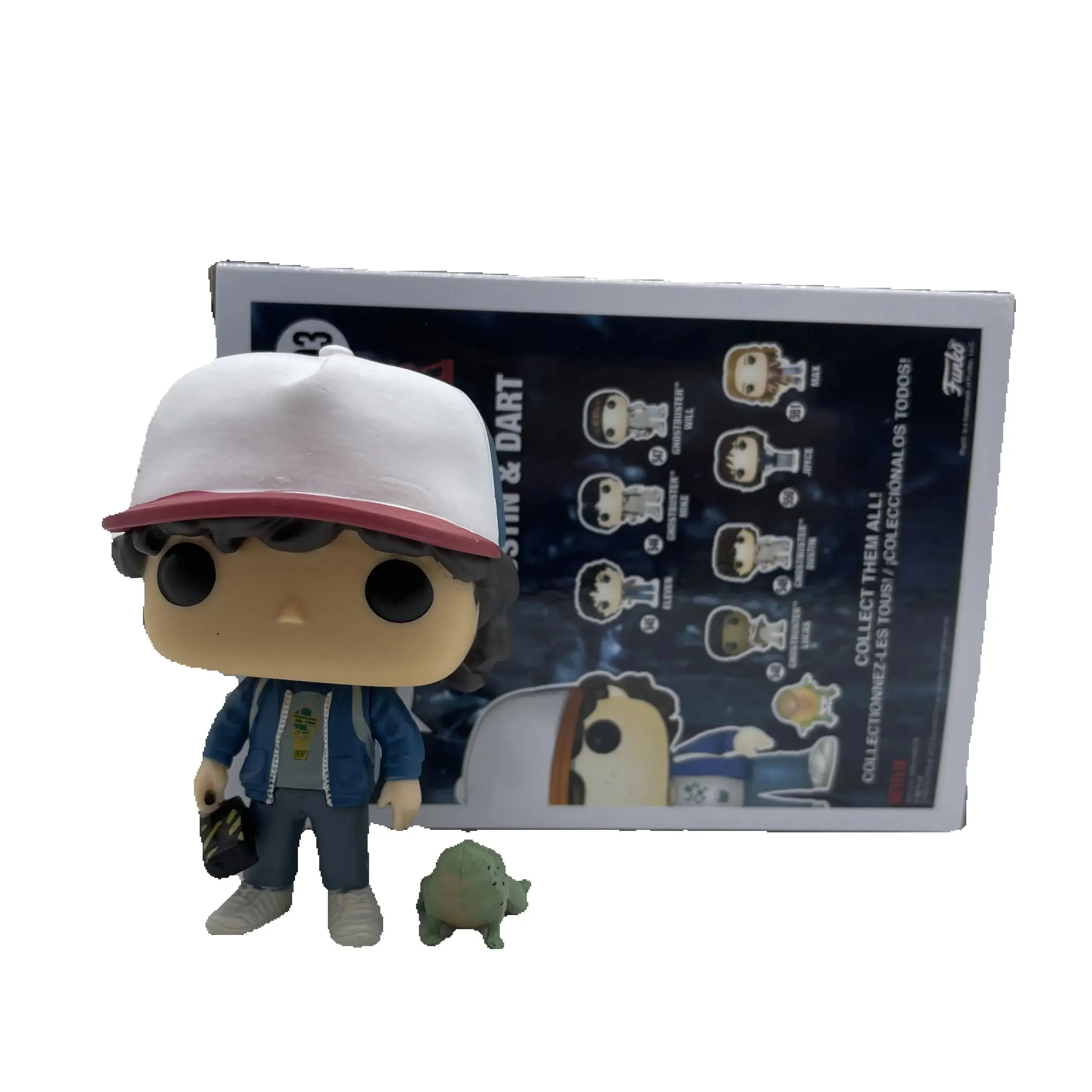 ديكور سطح المكتب الجديد من Popstyle Stranger Dustin Dart # 593 مجموعة محدودة من شخصيات الحركة البلاستيكية لألعاب عيد الميلاد للأطفال