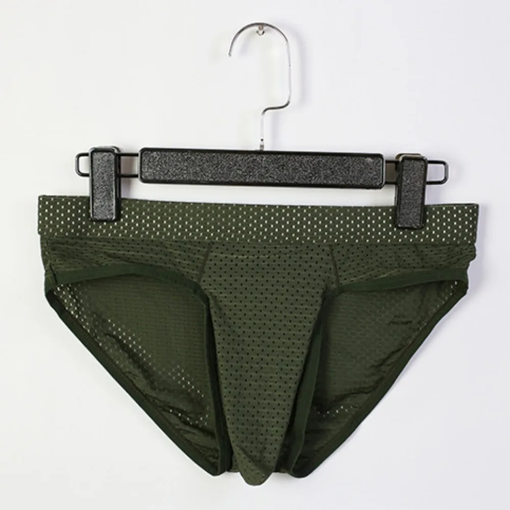 Mesh Thong Big Cock Briefs Male Lager Pouch Male U Convex Sexy Underwear Men Gay Sissy Underpants Mens Panties Sex Undershorts