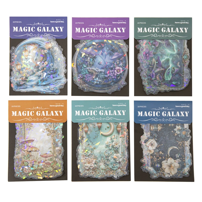 

12 упаковок/лот, серия Magic Star River, милая ретро декоративная наклейка для домашних животных