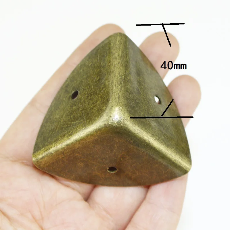 

12pcs Corner Guards Box Edge Protector Vintage Style niture Hardware For Wooden Cases Trunk Dresser Home Office Use Heavy