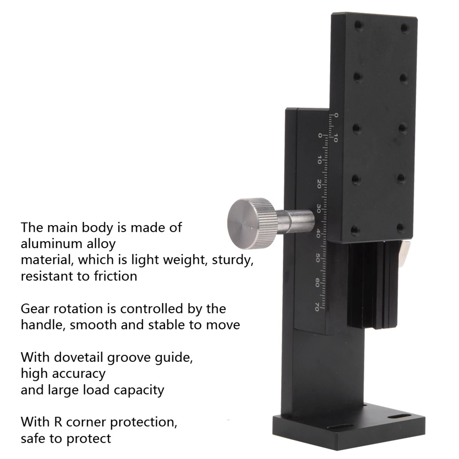 Fase scorrevole per ingranaggi Rifilatura manuale Rifilatura manuale Ingranaggio regolabile Tavolo scorrevole ad alta precisione 40x90 mm
