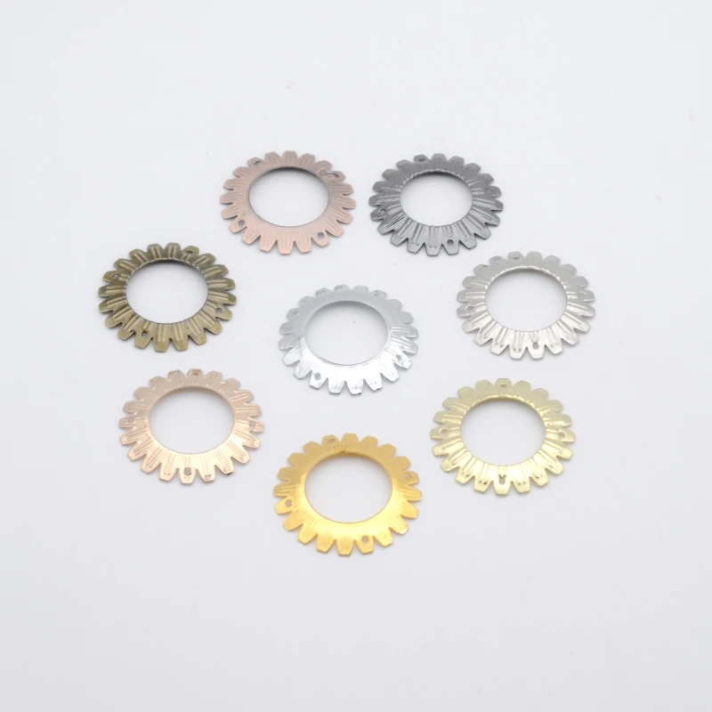 Gear Ring Iron Metal Cover Cap Chandelier Led Pandent Light Metal Decorative Cap Lighting Accessories Iron Cover Cap Lamp Base