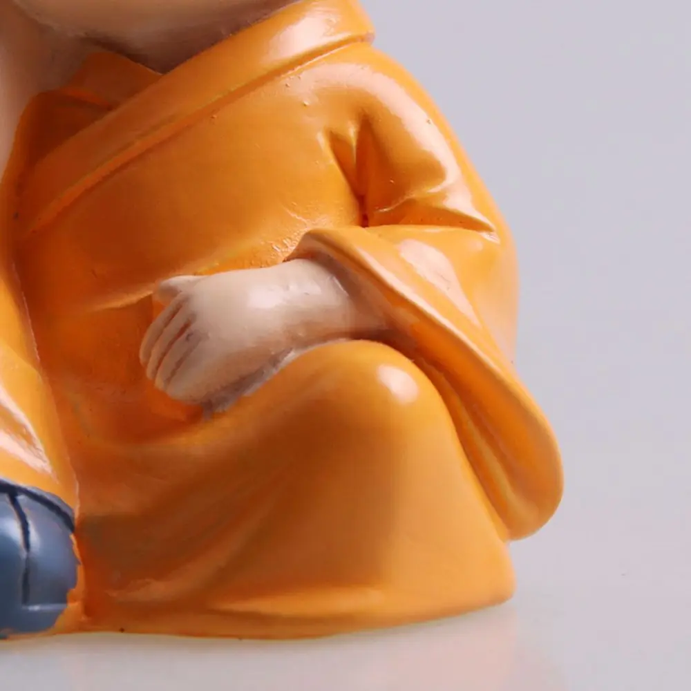 

4Pcs/Set Expression Pendants Home Desk Decor Creative Gift Resin Kung Fu Figure Car Ornament Monk