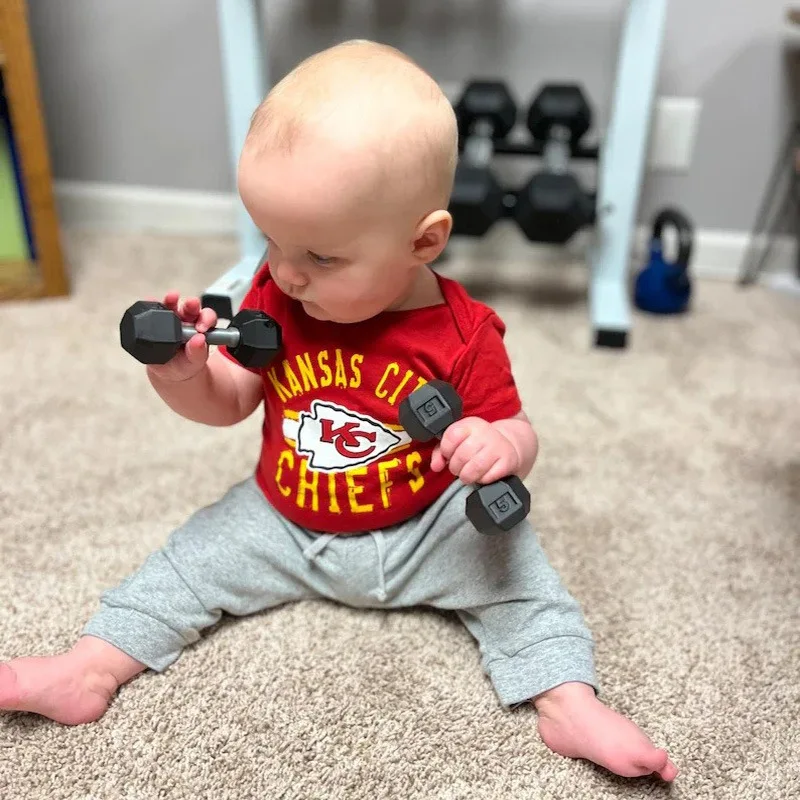 Miniature Baby Dumbbell Toys Novelty Fun Entertainment Dumbbell Toddlers Fitness Sports Training Dumbbell Toys Props