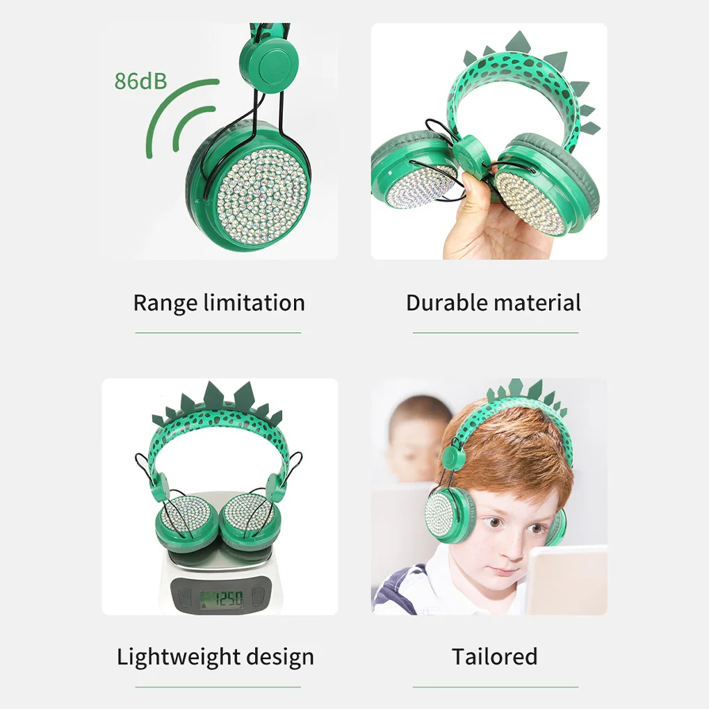 Детская гарнитура, проводная гарнитура с героями мультфильмов, 3,5 мм, детские наушники с ограничением громкости, наушники-вкладыши с повязкой на голову