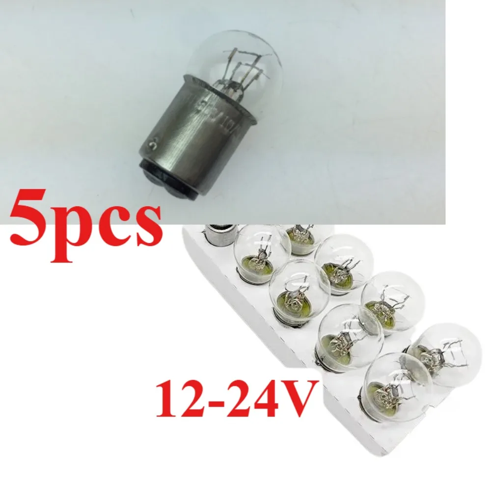 5pcs Fo 12-24V Steering Brake Bulb Flat Angle Diagonal Single Wire Double Wire Special Vehicle Motorcycle Bulbs, LEDs & HIDs