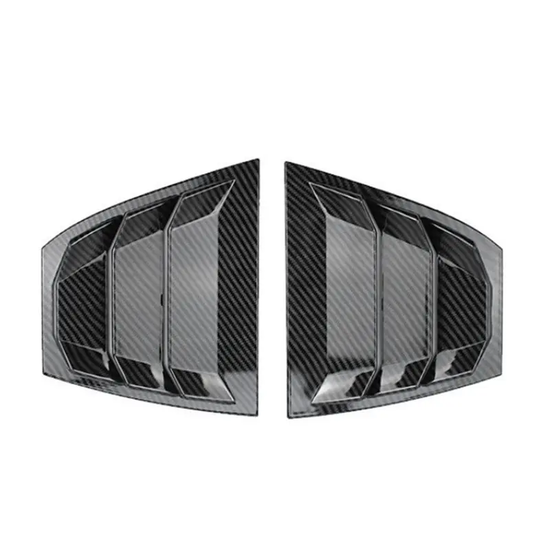 

A13Z-Carbon Fiber Vent Scoop Side Shutter Cover Trim Sticker For Mazda 3 Axela 2014-2018 Car Rear Louver Window