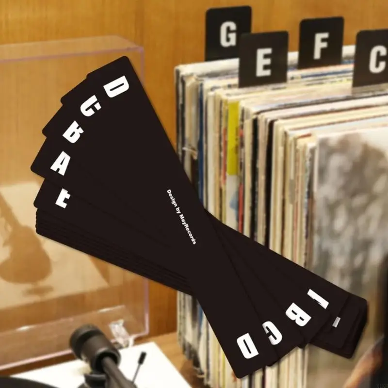 

Music Lover Essential LPs Vinyls Cataloging Tool 26Pcs PP Index Cards For Effortless Record Finding K1KF