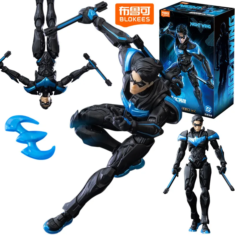 

BLOKEES DC Anime Champion Class ‌ Фигурка Nightwing Дик Грейсон ‌ Сборные игрушки, украшения для рабочего стола, подарки на день рождения