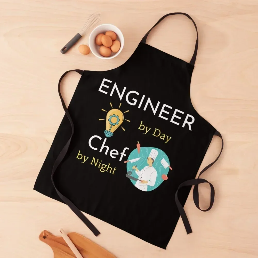 Engineer By Day Chef By Night, Cooking Apron Kitchen Things Barista Apron