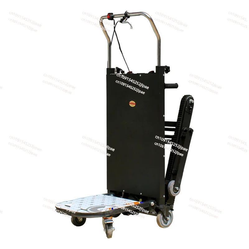 400KG Electric Stair Climbing Vehicle Cargo Handling Cart Crawler-type Up and Down Stair Climber Folding Hand Trolley 48V 72AH