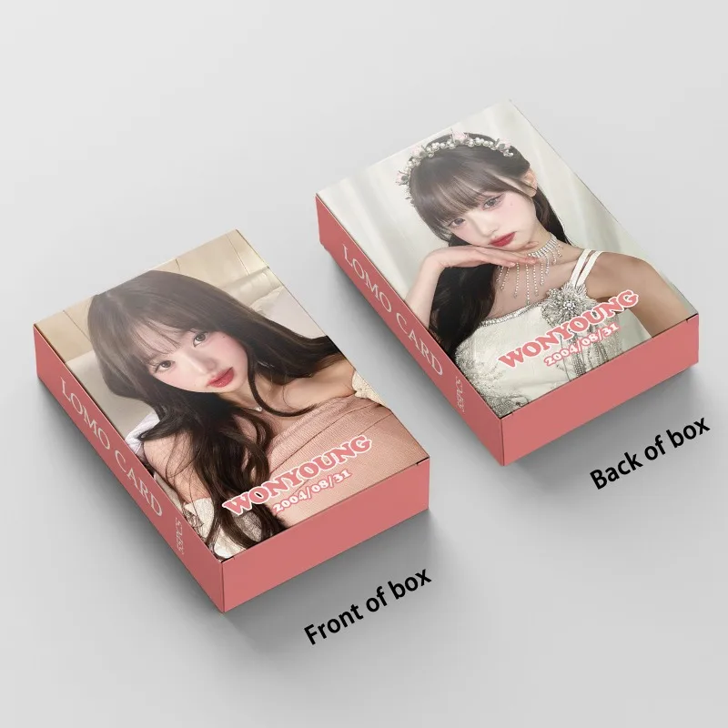 55pcs/set Kpop IVE Jang Won Young Lomo Cards WonYoung Solo SIngle Member IVE Photocards High Quality