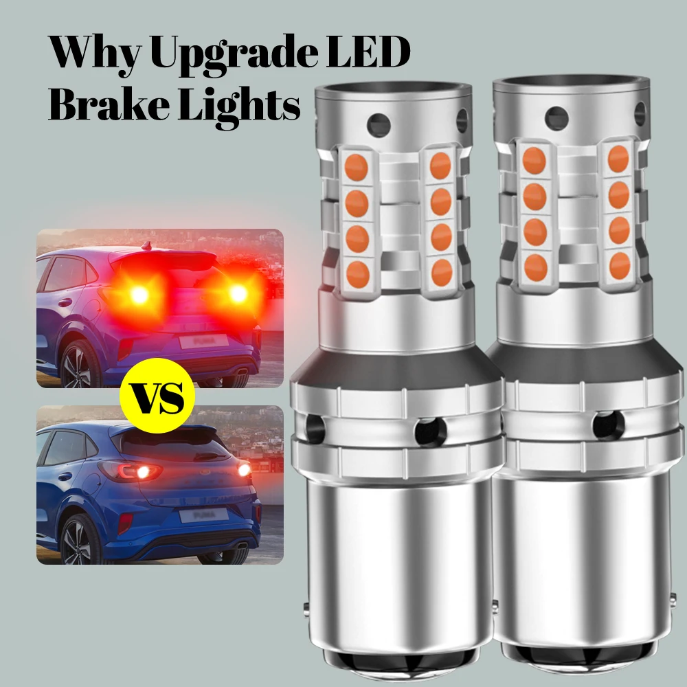 2pcs LED Brake Light Lamp P21/5W 1157 BAY15D Canbus For Renault Avantime Alaskan Grand Scenic 2 3 Master Modus Sandero 1 Duster view 3