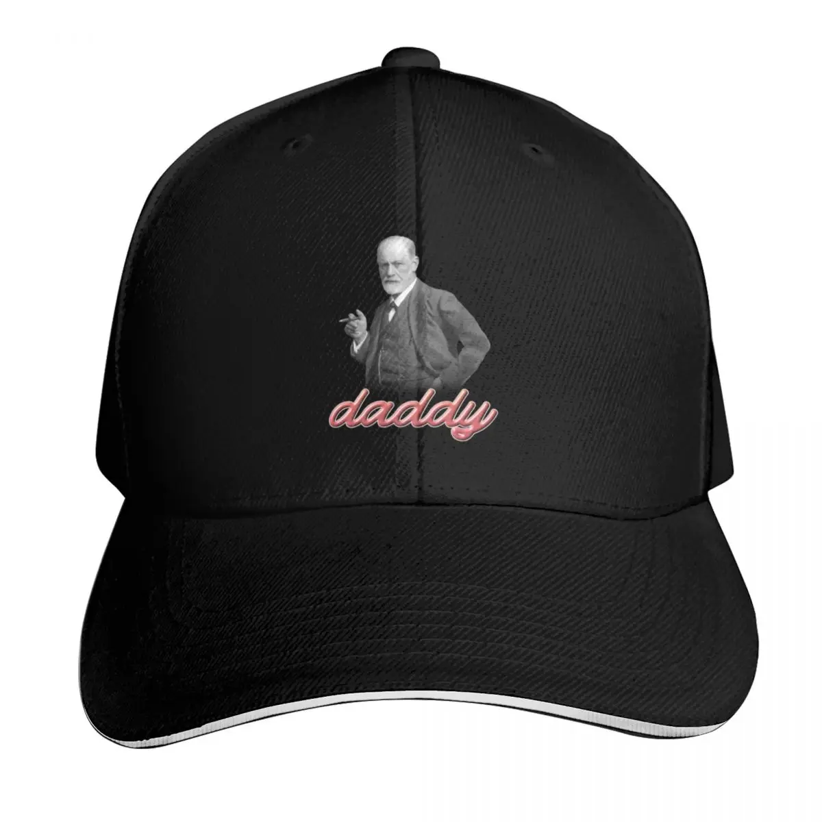 Sigmund Freud daddy psyhology design Baseball Cap Strapback Dad Hat Six Panel Structured Crown Sun Protection UPF 50+