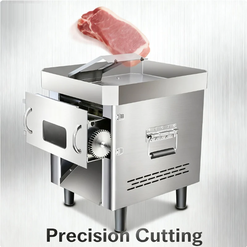 Коммерческий мясорубка, многофункциональная полностью автоматическая мясорубка из нержавеющей стали, машина для нарезки кубиками, 1500 Вт, 220 В
