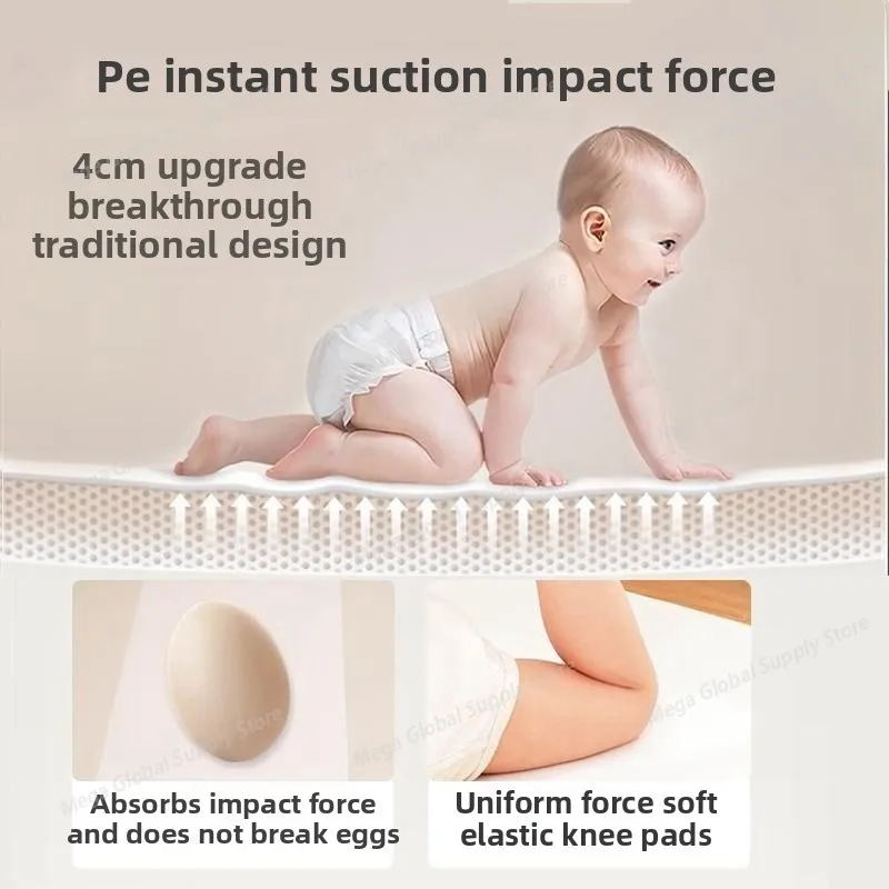 

4cm Foldable XPE NonToxic PU Playmat Thick Baby Crawling Mat Kid Home Nursery Floor Baby Play Gym Mat Thickened Children Playmat