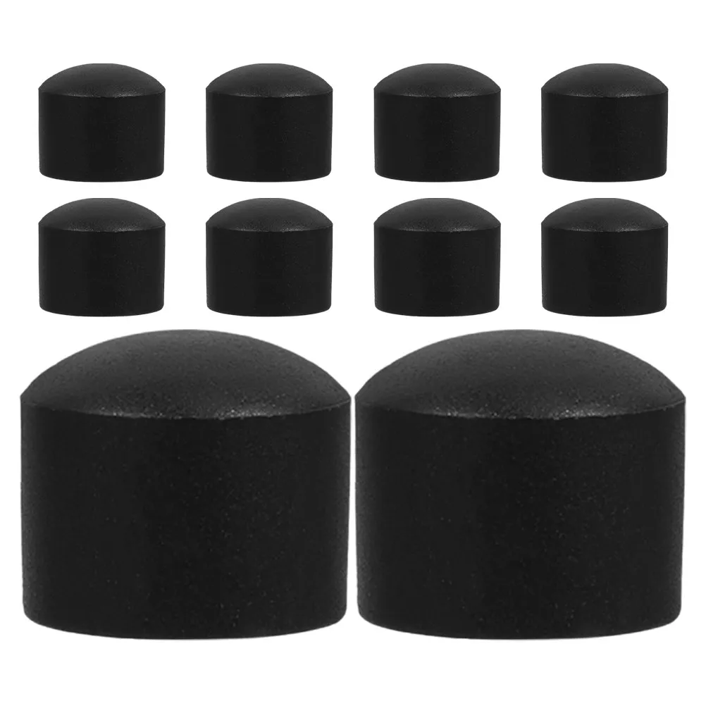 

10Pcs Black Plastic Foosball Tip Caps 158Mm Safety End Covers for Rod Protectors Table Soccer Machine Use Foosball Accessories