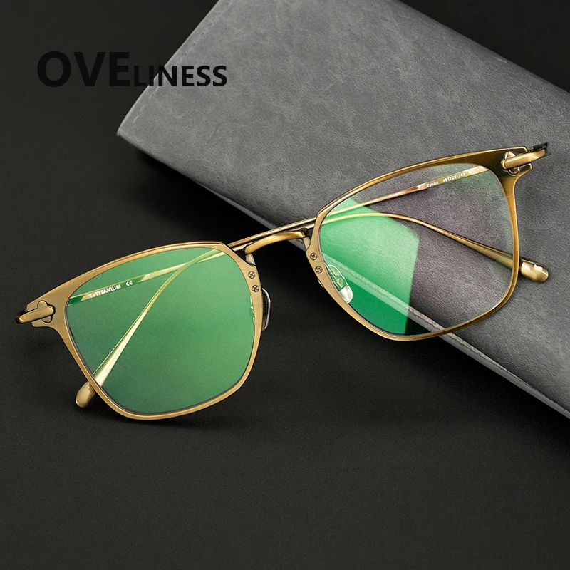 

2026 Pure Titanium Glasses Frame Men New Brand Design Eyeglasses Frames Full Round Japanese Ultralight High Quality Eyewear