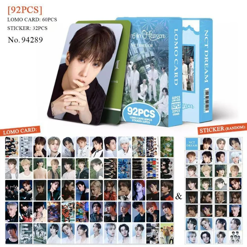 

92ZhangNCTBoy band card60Double-sided photo card32StickersKPOPPeripheralLOMOMini truck