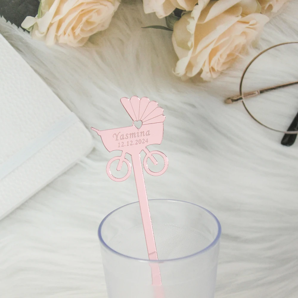 

30 шт./50 шт. персонализированные акриловые мешалки для напитков, палочки для коктейлей, мешалка для напитков, мешалка для детского душа, свадебный подарок YS10