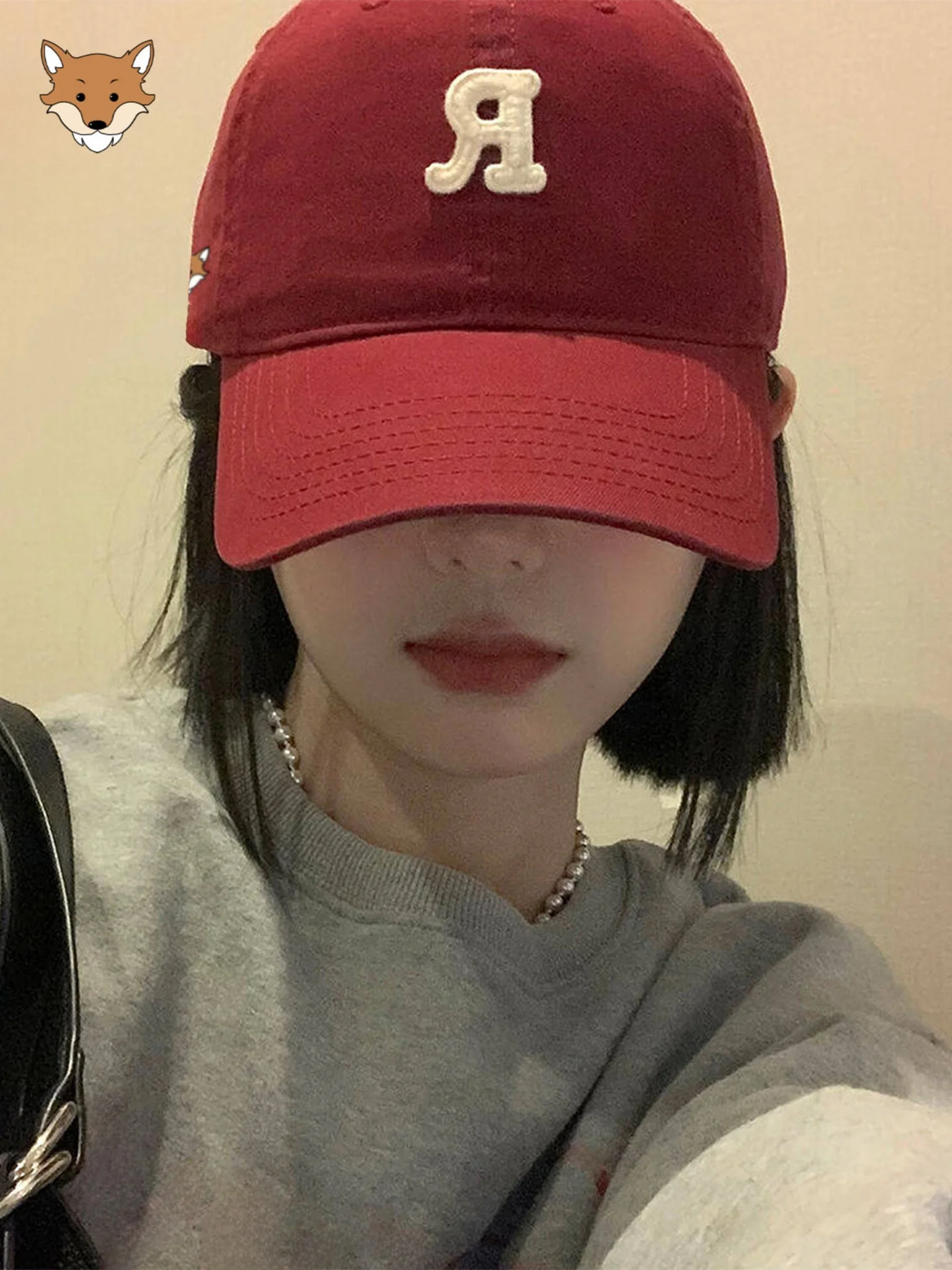payne-small-women's-baseball-cap-soft-top-large-brim-face-slimming-duckbill-adjustable-round-top-summer-hat-polyester-cotton