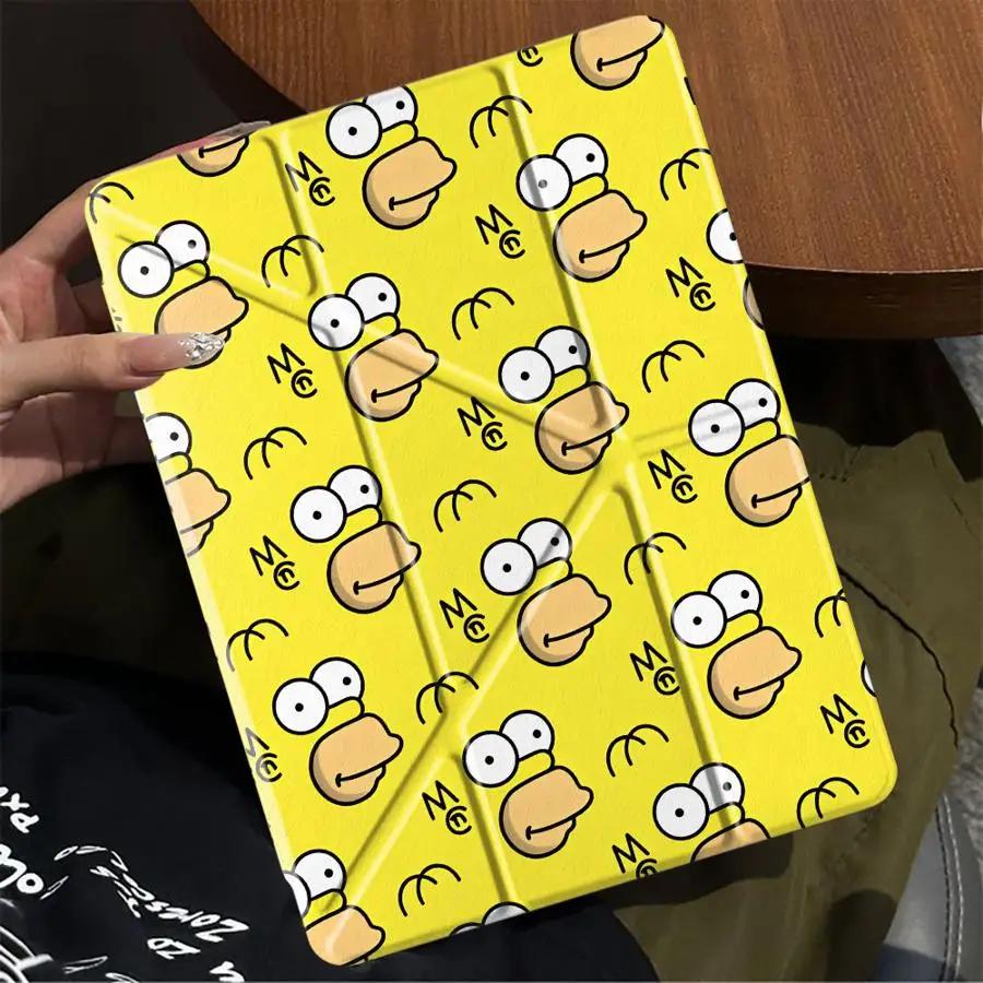 

Holder Cover Tablet Case For iPad Pro 2025 Pro 11th 10th 9th 8th 7th 12.9inch Air 4 5 M3 M2 1 2 M4 11inch Mini 6 7 Cool Cartoon