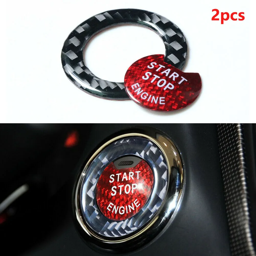 For Infiniti Q50 2014 2019 Upgrade Your Engine Start Push Button with Carbon Fiber Cover Ring Trim Like Never Before