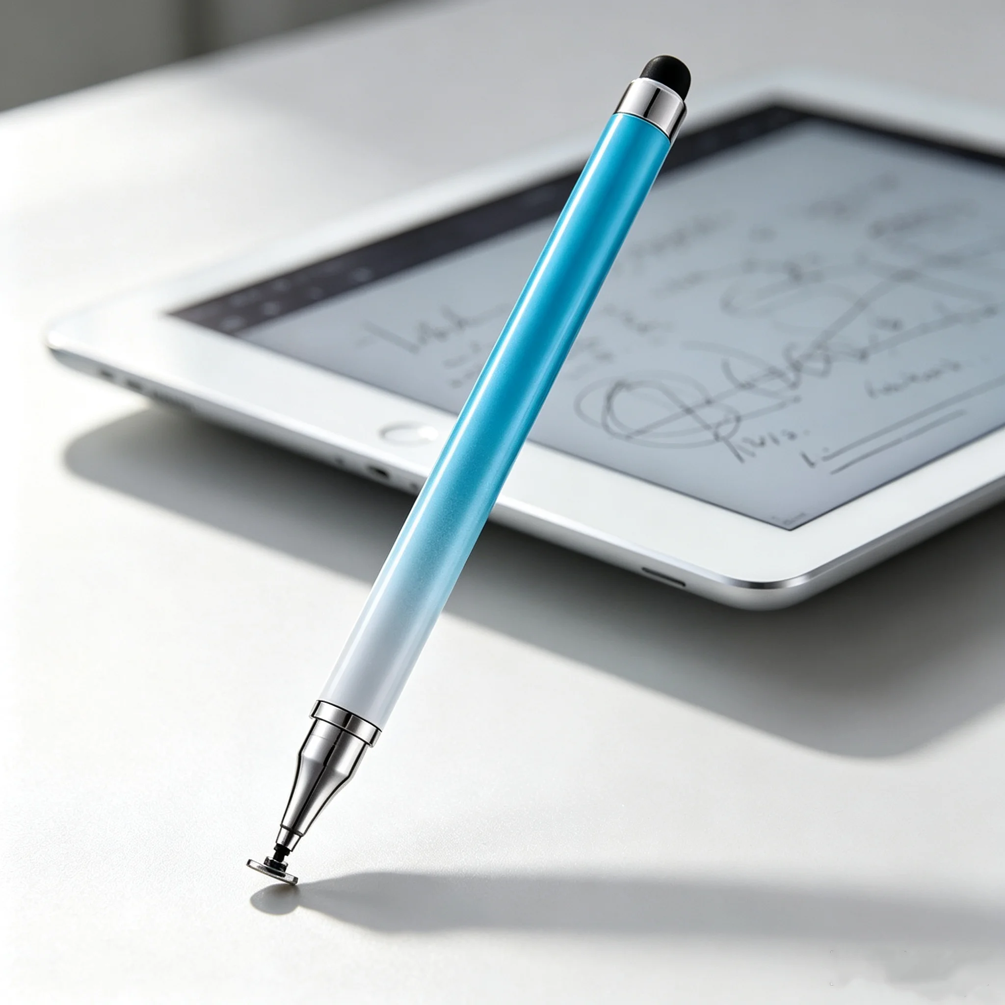 Lápiz óptico 2 en 1 para pantallas táctiles, lápiz óptico universal para tabletas, compatible con iPad, iPhone, Android, Samsung y todos los dispositivos con pantalla capacitiva.