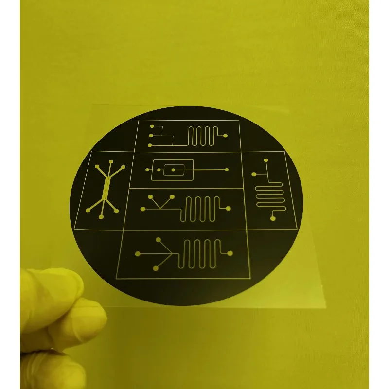 Microfluidic Chip Film Film Template PDMS Chip High-precision Photolithography Film Mask Plate Su8 Lithography