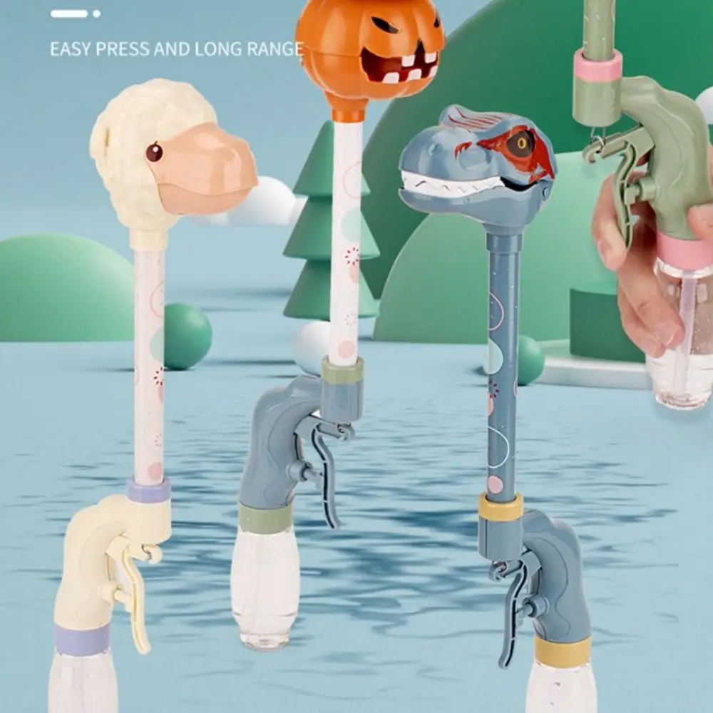 

Long-necked Dinosaur Water Spray Open Mouth Style Press Type Alpaca Bath Fountain Random Color Easy To Fill