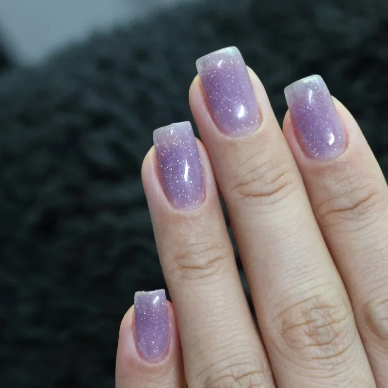 MSHARE 10ml Shimmer Purple Rubber Base Gel TPO Free Camouflage Color Coat Soak Off Nails Gels Varnish Lacquer UV LED Gel Polish