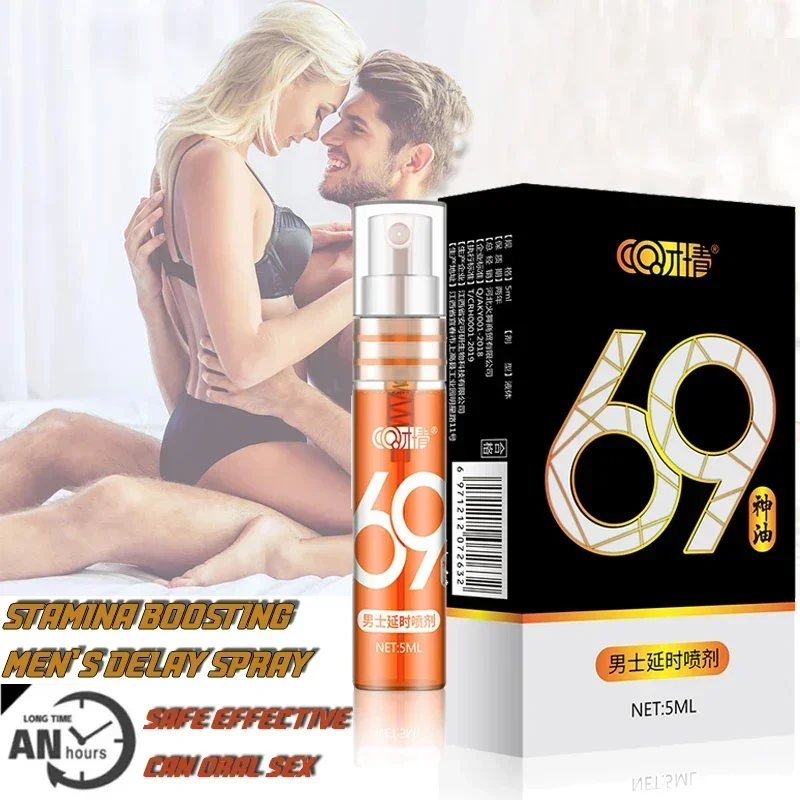 60 minuti di ritardo del sesso Spray per gli uomini Big Dick prodotti duraturi Anti eiaculazione precoce prolungare l'erezione oli per l'ingrandimento del pene