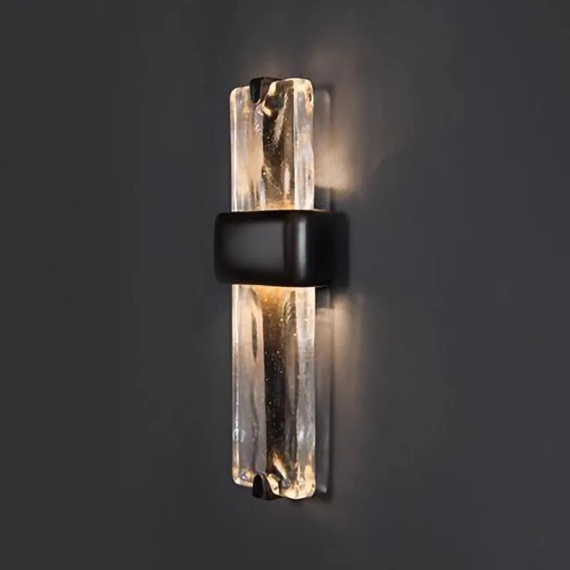 American retro creative living room background wall stairs corridor aisle Nordic bedroom bedside wall lamp