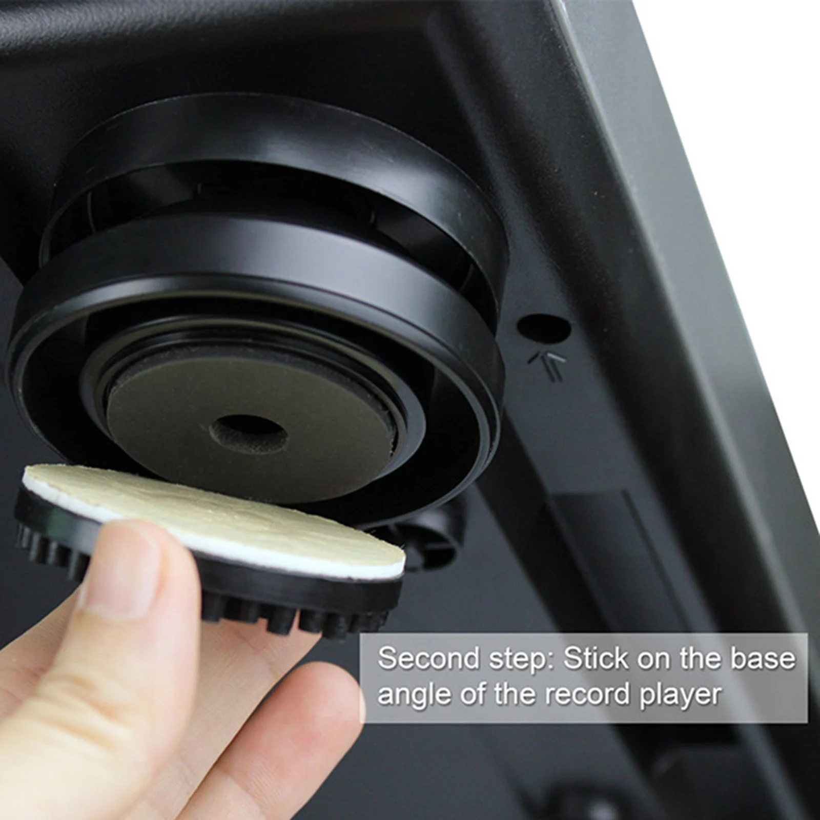 Pack of 4 Turntable Isolation Feet 2 inch Diameter Vibration-Absorption Isolation Stand Feet Pads for Vinyl Record Player